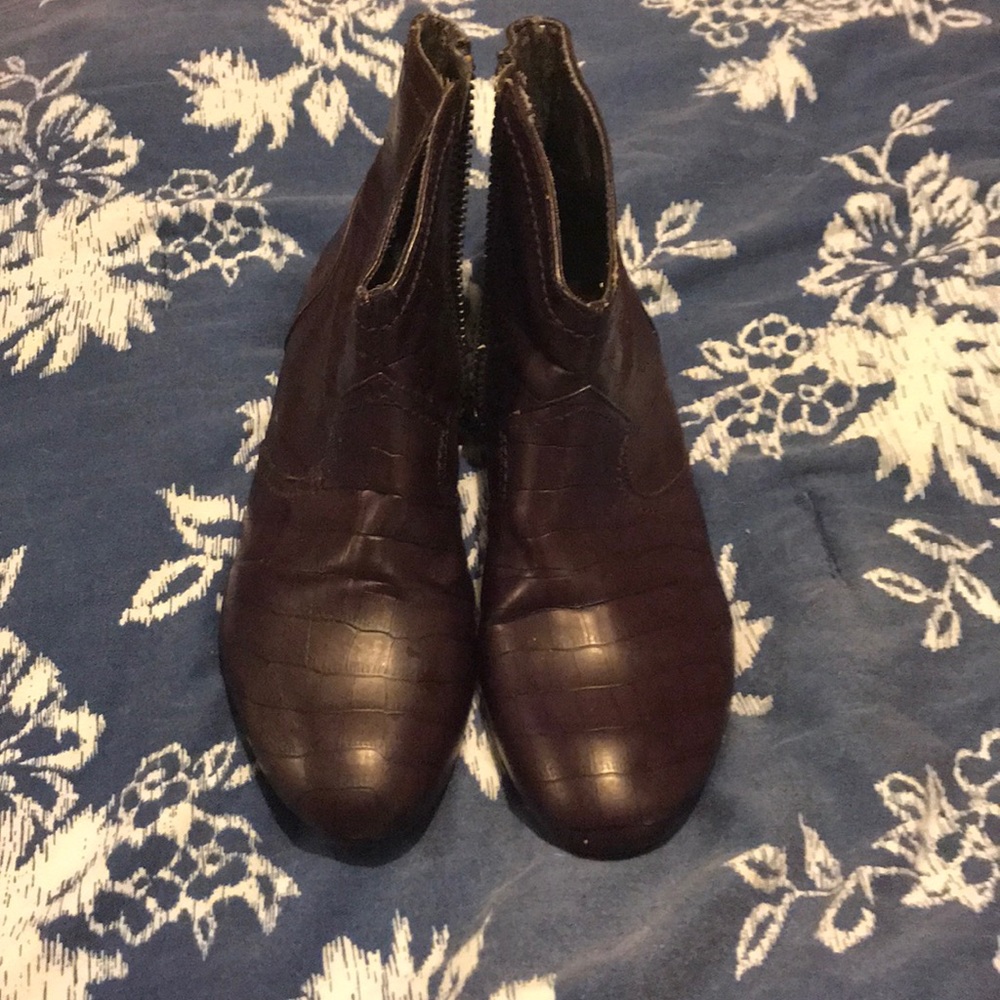 Purple booties